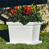 Vaso Quadro Liscio quadrato in resina per piante e fiori Made in Italy