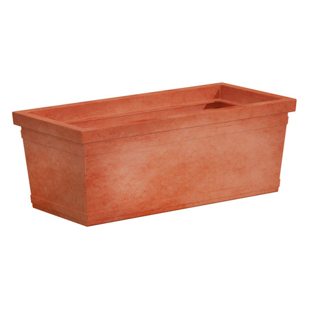Sottovaso per Fioriera rettangolare in resina per piante e fiori Made in Italy da esterno