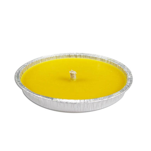 Ceri alla citronella con vaso in stagnola di alluminio segna passi per matrimoni ed eventi Ø 11 cm