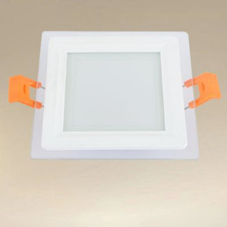 Pannello Led Incasso Luce 3000k-6500k 6w Quadrato Am-cs-6 Con Bordo Traparente 00663