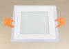 Pannello Led Incasso Luce 3000k-6500k 6w Quadrato Am-cs-6 Con Bordo Traparente 00663