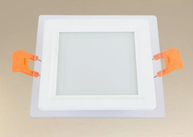 Pannello Led Incasso Luce 3000k-6500k 6w Quadrato Am-cs-6 Con Bordo Traparente 00663