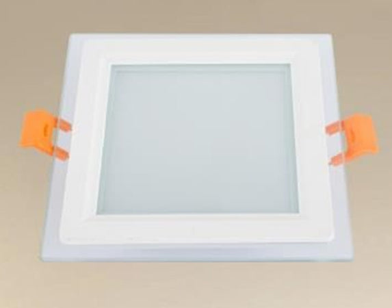 Pannello Led Incasso Luce 3000k-6500k 9w Quadrato Am-cs-9 Con Bordo Traparente 00670