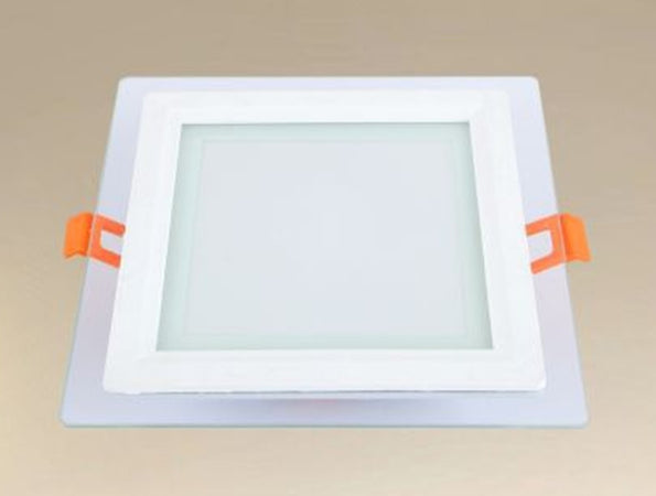 Pannello Led Incasso Luce 3000k-6500k 12w Quadrato Am-cs-12 Con Bordo Traparente 00687