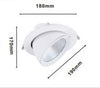 Faretto Led Da Incasso 40w 4400lm Bianco Orientabile Luce 3000k-6500k Ip20 00779
