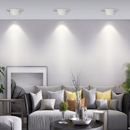 Faretto Led Da Incasso 40w 4400lm Bianco Orientabile Luce 3000k-6500k Ip20 00779