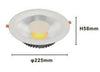 Faretto Da Incasso Led Cob 35w Luce 3000k-6500k Bianco Illuminazione Interni 00427