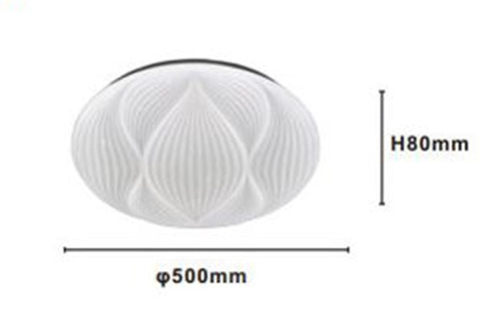 Lampada Da Soffitto Plafoniera Decorata Bianco Led 60w Luce Fredda 6500k Ip20 69771