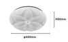 Plafoniera Led Soffitto Decoro Fiore 45w Bianco Lampada Luce Fredda 6500k Ip20 71771