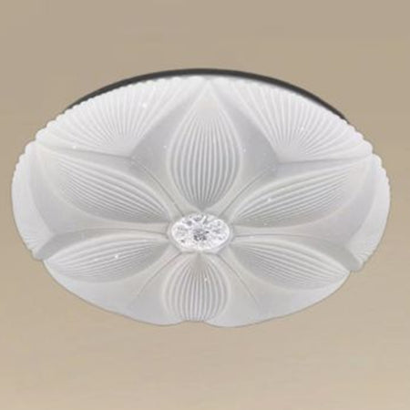 Plafoniera Led Soffitto Decoro Fiore 45w Bianco Lampada Luce Fredda 6500k Ip20 71771