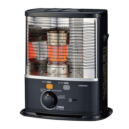 Stufa a stoppino con combustibile liquido da 2,4 Kw senza canna fumaria