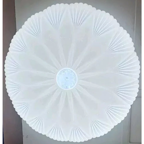 Plafoniera 50cm Con Cristallo Centrale Glitter Led 60w A Soffitto Luce 6500k 27816