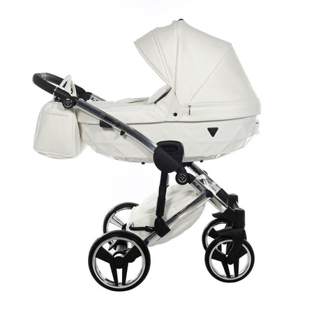 Junama Diamond Fluo Individual V3 2 in 1 Pelle Bianco Telaio Cromato