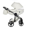 Junama Diamond Fluo Individual V3 2 in 1 Pelle Bianco Telaio Cromato