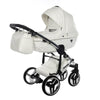 Junama Diamond Fluo Individual V3 2 in 1 Pelle Bianco Telaio Cromato