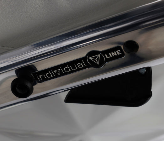 Junama Diamond Fluo Individual V3 2 in 1 Pelle Bianco Telaio Cromato