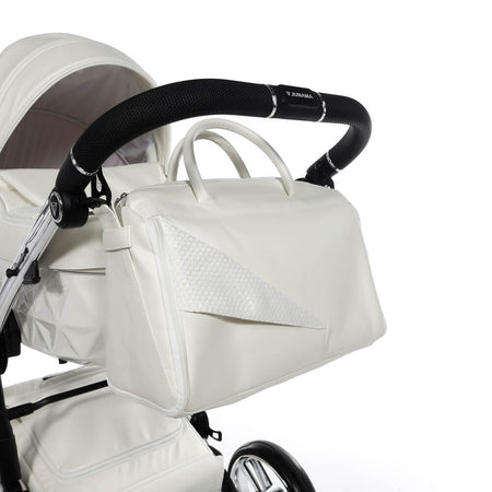 Junama Diamond Fluo Individual V3 2 in 1 Pelle Bianco Telaio Cromato