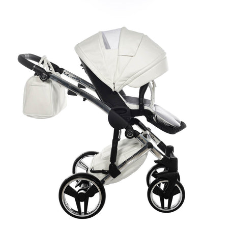 Junama Diamond Fluo Individual V3 2 in 1 Pelle Bianco Telaio Cromato