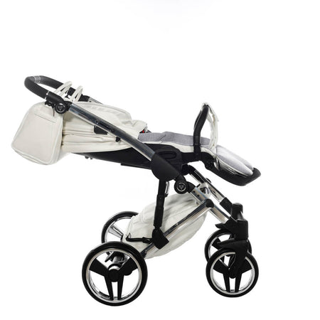 Junama Diamond Fluo Individual V3 2 in 1 Pelle Bianco Telaio Cromato