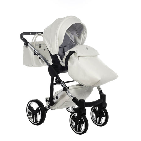 Junama Diamond Fluo Individual V3 2 in 1 Pelle Bianco Telaio Cromato