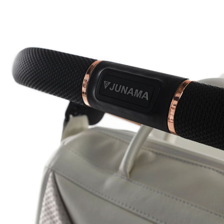 Junama Diamond Mirror Satin V2 2 in 1 Pelle Bianco Navicella Champagne Telaio Oro Rosa