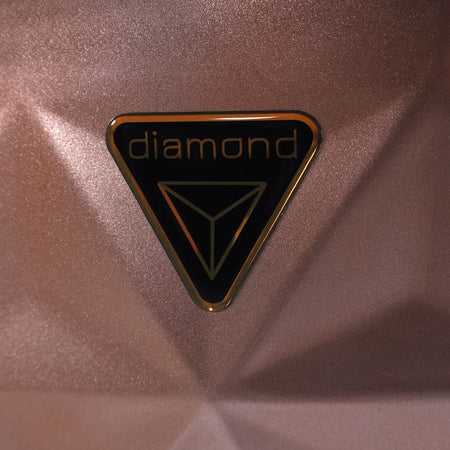 Junama Diamond Mirror Satin V2 2 in 1 Pelle Bianco Navicella Champagne Telaio Oro Rosa