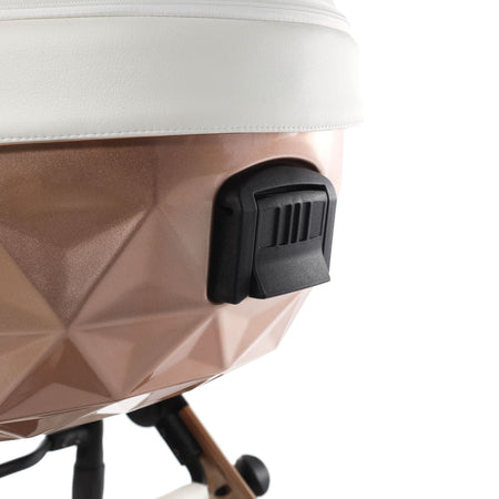 Trio Junama Diamond Mirror Satin V2 3 in 1 Pelle Edition Champagne Satinato e Bianco