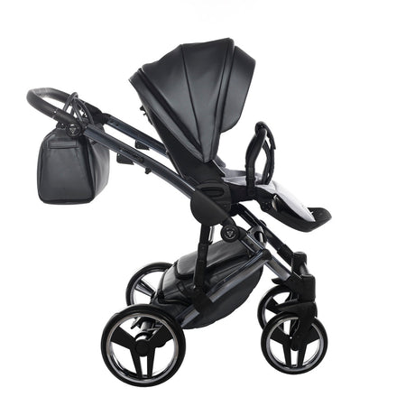 Diamond Fluo V2 2 in 1 Pelle Grigio Navicella Nera Telaio Titanio