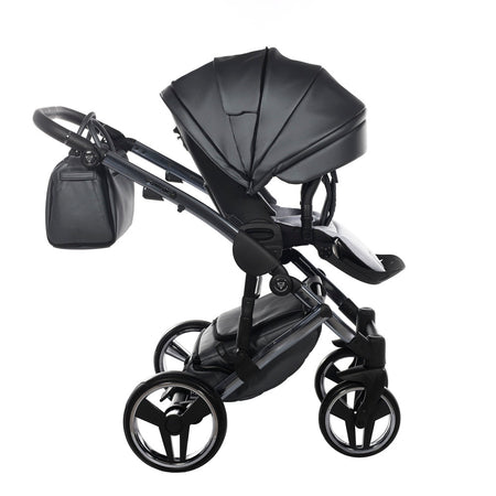 Diamond Fluo V2 2 in 1 Pelle Grigio Navicella Nera Telaio Titanio