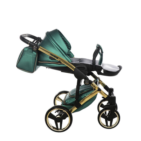 Trio Junama Diamond Fluo Pelle V2 Verde Telaio Oro Navicella Nera