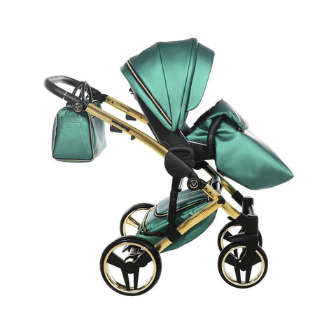 Trio Junama Diamond Fluo Pelle V2 Verde Telaio Oro Navicella Nera