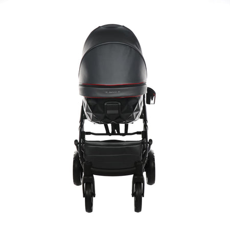 Junama Diamond S-Class V3 2 in 1 Nero Telaio Nero Dettagli Rosso