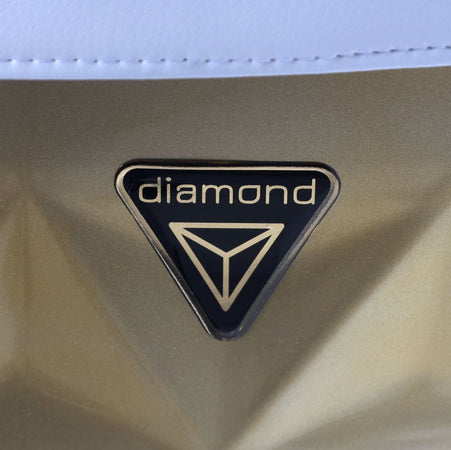 Trio Junama Diamond Mirror Satin V2 3 in 1 Pelle Edition Oro Satinato e Bianco