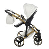 Trio Junama Diamond Mirror Satin V2 3 in 1 Pelle Edition Oro Satinato e Bianco