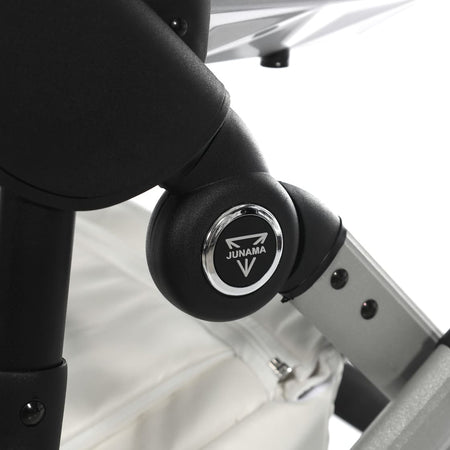 Trio Junama Diamond Mirror Satin Pelle V2 Bianco Telaio Grigio Satinato