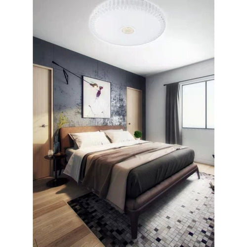 Plafoniera A Soffitto 60 W Design Cristalli Luce Fredda Naturale Ip20 Fst-50a67112