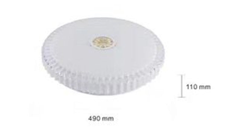 Plafoniera A Soffitto 60 W Design Cristalli Luce Fredda Naturale Ip20 Fst-50a67112