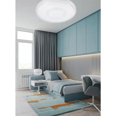 Plafoniera A Soffitto 45w 3600lm Design Tondo Luce Fredda 6500k Ip20 Fst-40a28033