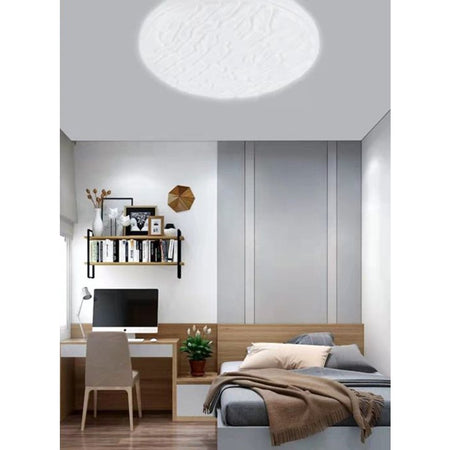 Plafoniera Da Soffitto 45 Watt Effetto Crosta Luce Fredda 6500k Ip20 Fst-40a2535