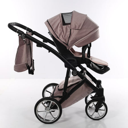 Junama Velur Italy 2 in 1 Rosa Telaio Nero dettagli Argento