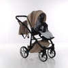 Junama Velur Italy 2 in 1 Beige Telaio Nero dettagli Argento