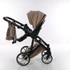 Junama Velur Italy 2 in 1 Beige Telaio Nero dettagli Argento