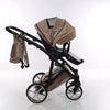 Junama Velur Italy 2 in 1 Beige Telaio Nero dettagli Argento