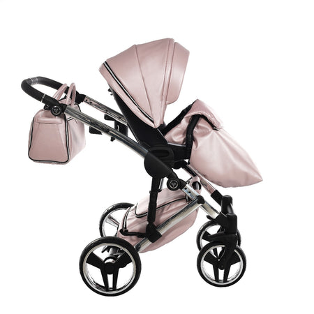 Trio Junama Diamond Mirror V3 3 in 1 Pelle Nav. Rosa/Silver Telaio Silver