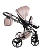 Trio Junama Diamond Mirror V3 3 in 1 Pelle Nav. Rosa/Silver Telaio Silver