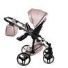 Junama Diamond Mirror V3 2 in 1 Pelle Nav. Rosa/Silver Telaio Silver