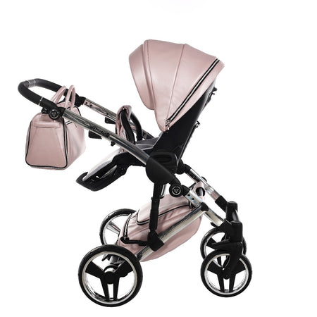Trio Junama Diamond Mirror V3 3 in 1 Pelle Nav. Rosa/Silver Telaio Silver