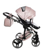 Trio Junama Diamond Mirror V3 3 in 1 Pelle Nav. Rosa/Silver Telaio Silver