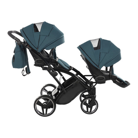 Trio Junama Diamond Basic Gemellare Slim V2 3 in 1 Verde Petrolio/Telaio Nero