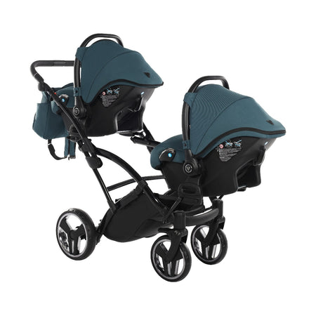 Trio Junama Diamond Basic Gemellare Slim V2 3 in 1 Verde Petrolio/Telaio Nero